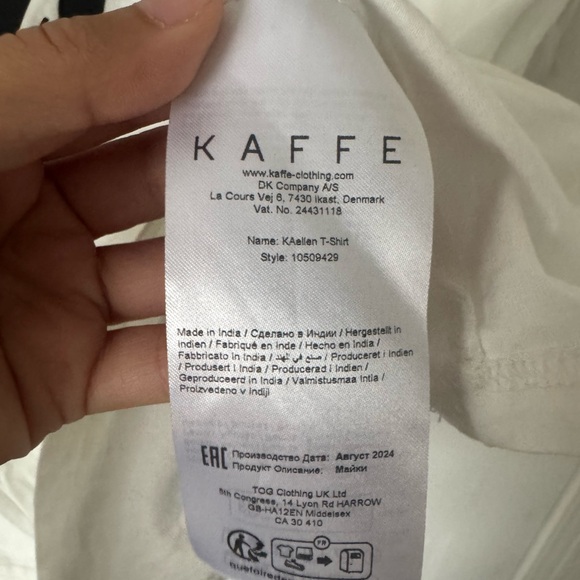 Kaffe t-shirt White Graphic Small - Picture 7 of 11